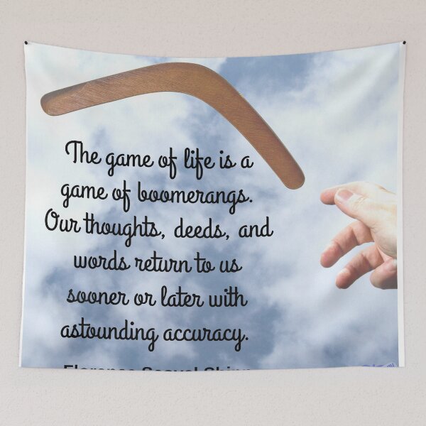 Item preview, The game of life is a game of boomerangs designed and sold by Caregiverology.