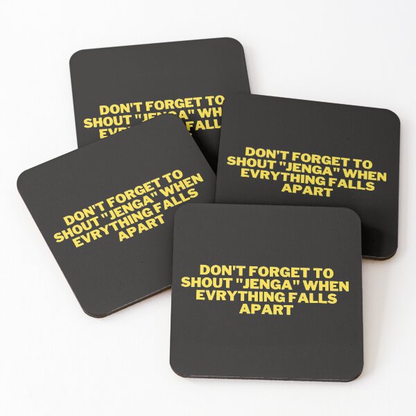 Item preview, Dont Forget to Shout "Jenga" When Everything Falls Apart. designed and sold by Jayla Bell.