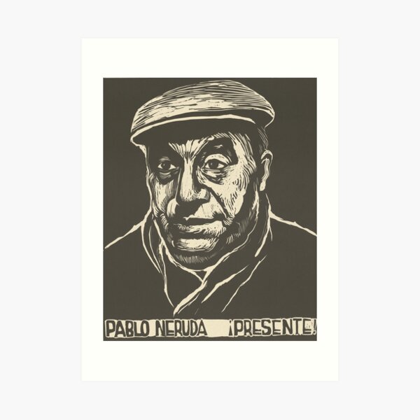 Pablo Neruda - Portrait Art Print