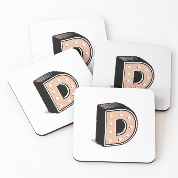 Item preview, Isometric Simplistic Alphabet Letter D Typographic Artwork designed and sold by MakiMak.