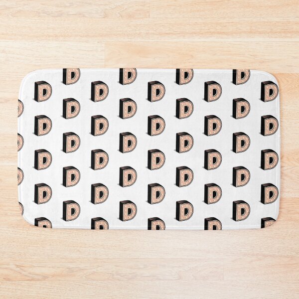 Item preview, Isometric Simplistic Alphabet Letter D Typographic Artwork designed and sold by MakiMak.