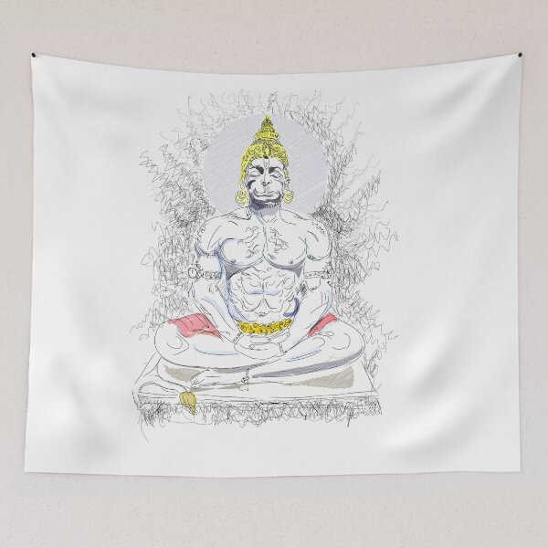 Item preview, Lord Hanuman in Meditation t-shirt | Lord Hanuman in Meditation poster  designed and sold by KARTICK DUTTA.
