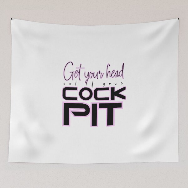 Item preview, Get Your Head out of your Cockpit Pink and Black designed and sold by Some Imagination Designs.