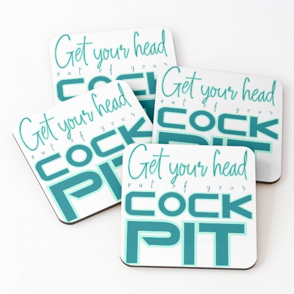 Item preview, Get Your Head out of your Cockpit Teal designed and sold by Some Imagination Designs.