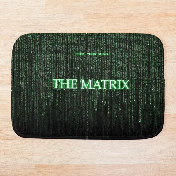 The Matrix code Bath Mat