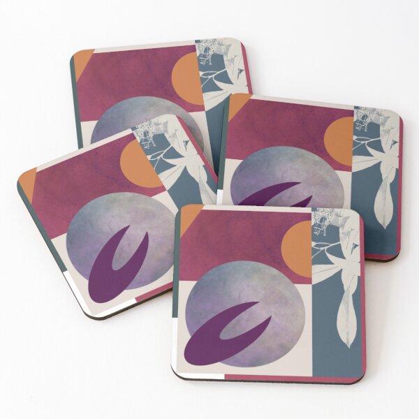 BlackBerry Bourbon Coasters (Set of 4)