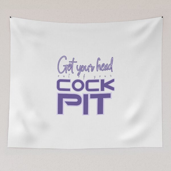 Item preview, Get Your Head out of your Cockpit Purple designed and sold by Some Imagination Designs.