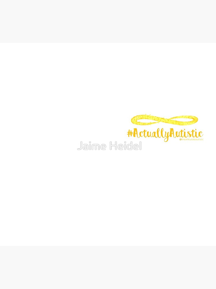 The Articulate Autistic Gold Infinity Logo by jaime06492