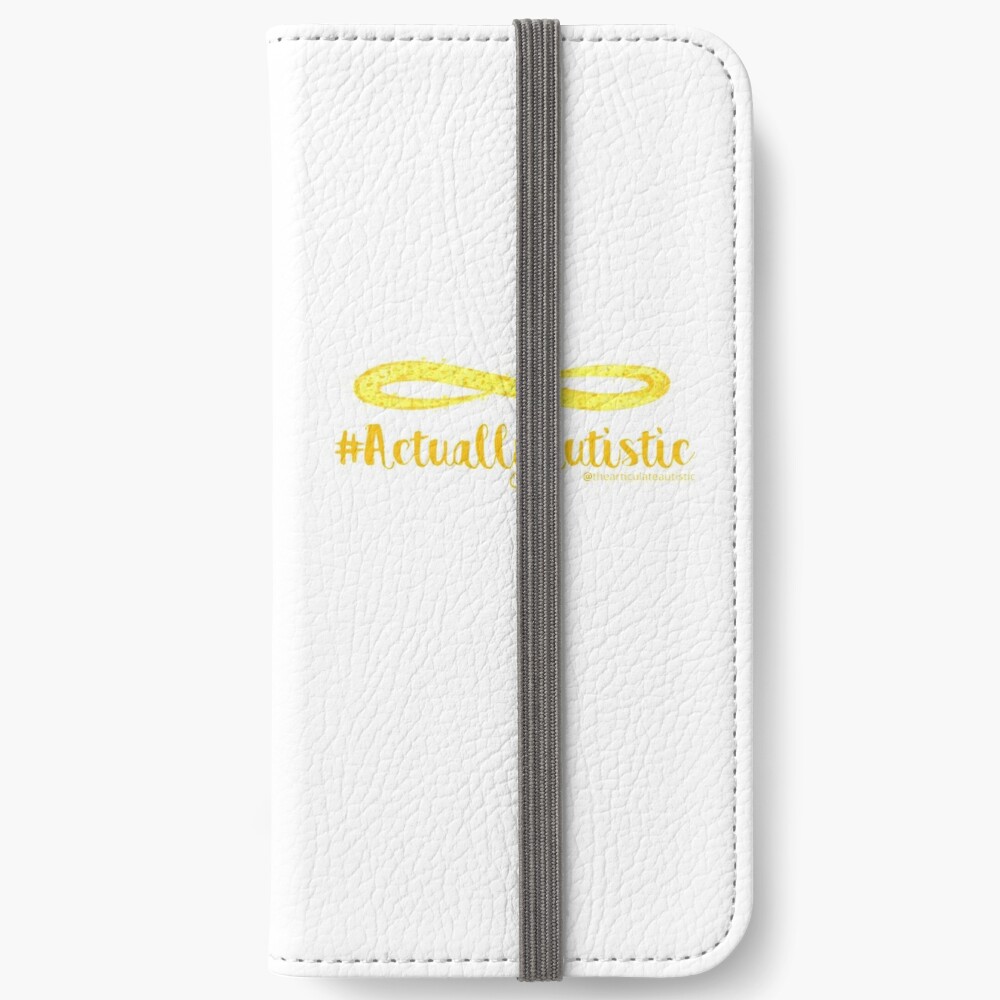 The Articulate Autistic Gold Infinity Logo iPhone Wallet