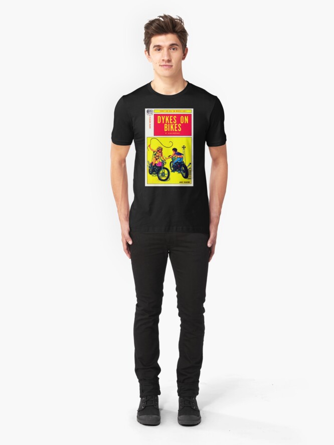 Alternate view of "Dykes On Bikes" Slim Fit T-Shirt
