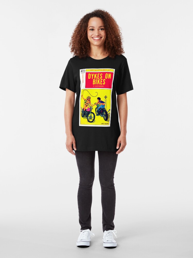 Alternate view of "Dykes On Bikes" Slim Fit T-Shirt
