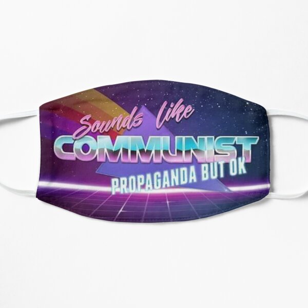 Suena como propaganda comunista, pero está bien Mascarilla plana