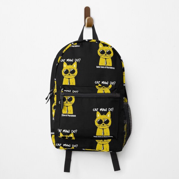 Item preview, Cat Man Do? Take Care of Purrsiness. Funny Cat Pun. designed and sold by shirtdan.