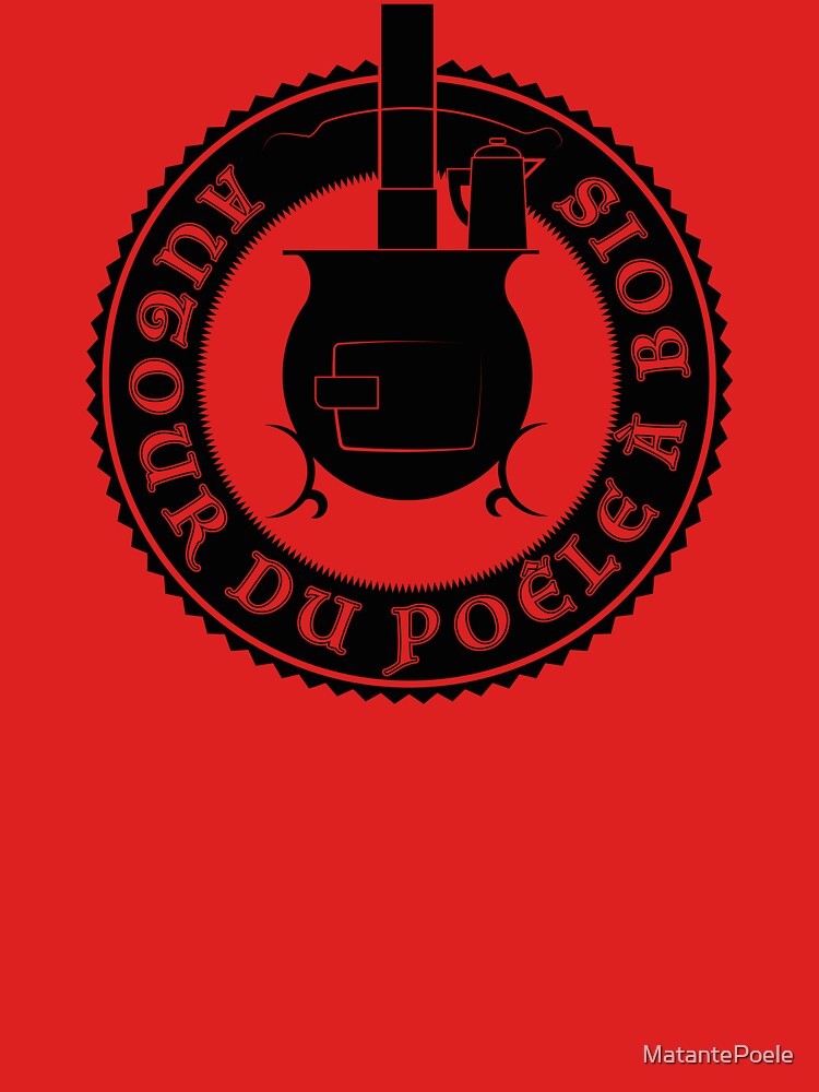 « Logo Autour du poêle à bois (noir) » par MatantePoele