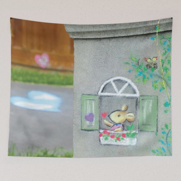 Item preview, tiny mouse sending kisses to the world xo designed and sold by bravescribbler.