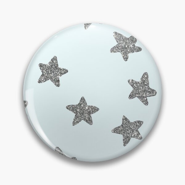 Item preview, silver glitter stars designed and sold by Abby Busis.