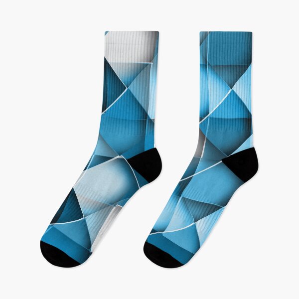 Item preview, Light and dark Blue squares geometric pattern designed and sold by smARTwork.