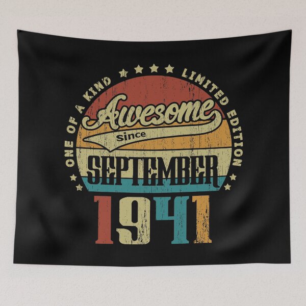 Item preview, Vintage September 1941 One Of A Kind Awesome Since September 1941 79th Birthday Gift 79 Years Old designed and sold by Takatv.