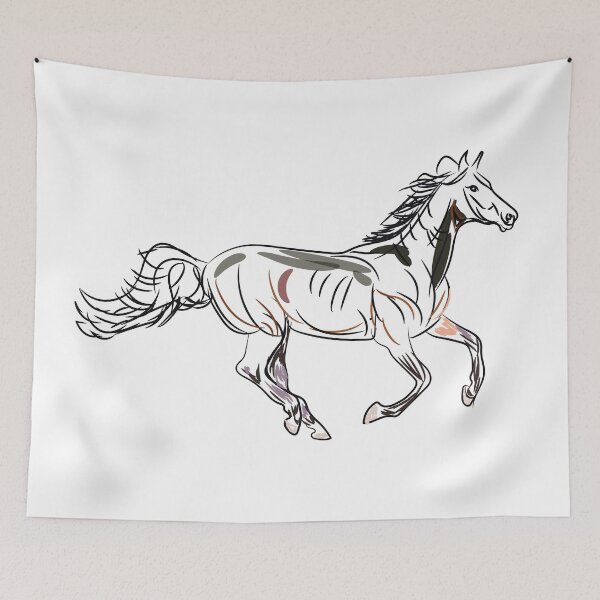 Item preview, running horse painting | running horse  designed and sold by KARTICK DUTTA.