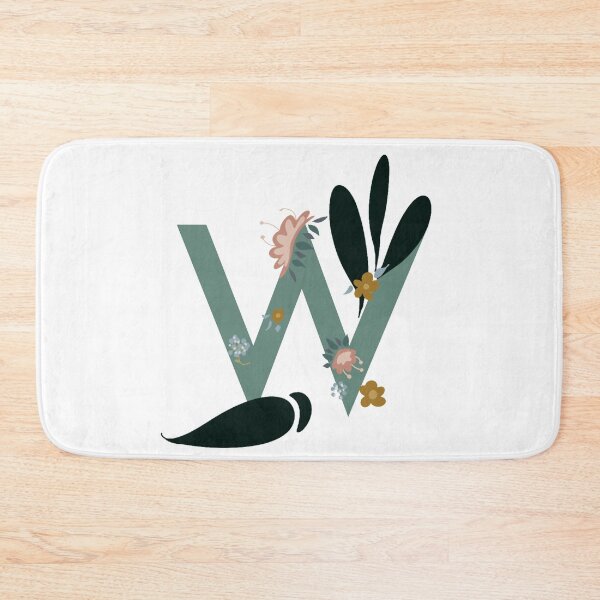 Item preview, Floral letter W designed and sold by Leshlie Guzmán.