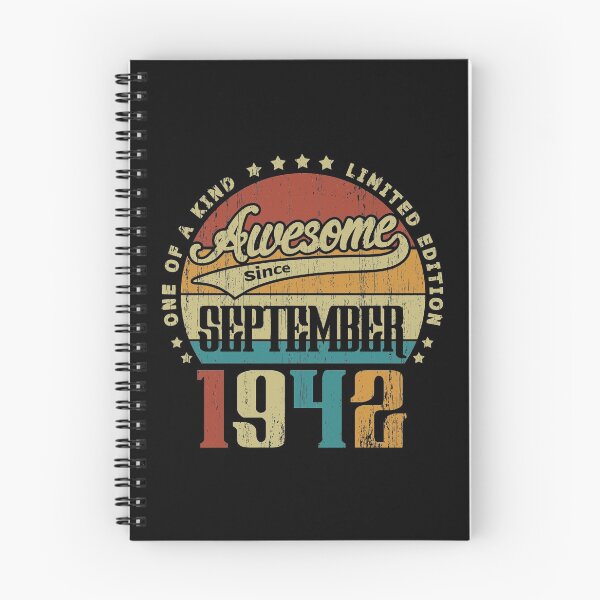 Item preview, Vintage September 1942 One Of A Kind Awesome Since September 1942 78th Birthday Gift 78 Years Old designed and sold by Takatv.