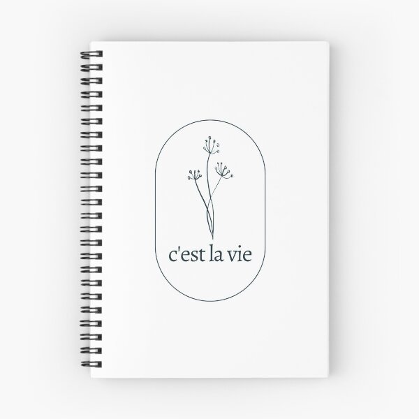 Item preview, C'est La Vie black font French quote designed and sold by linedesigns.
