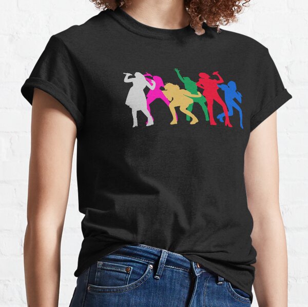Six la silhouette des reines musicales T-shirt classique