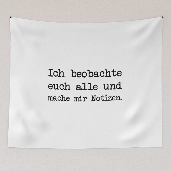 Artikelvorschau, Ich Beobachte Euch Alle Mache Notizen entworfen und verkauft von khornholio.