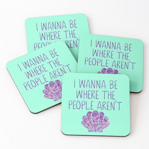 Item preview, I Wanna Be Where The People Aren't Mermaid designed and sold by Sara Burgess.