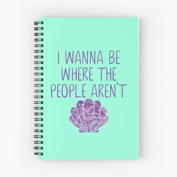 Item preview, I Wanna Be Where The People Aren't Mermaid designed and sold by Sara Burgess.