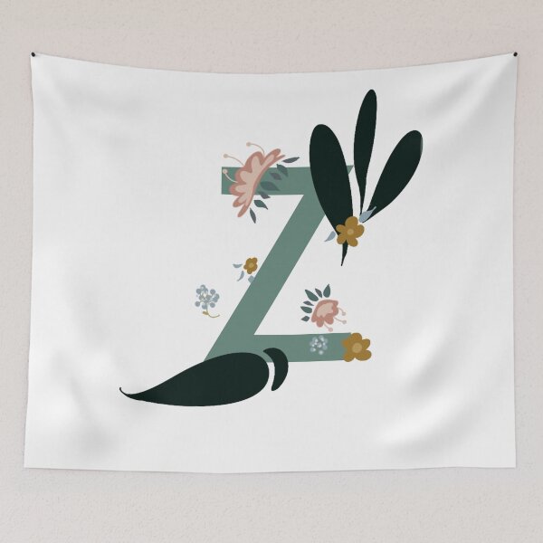 Item preview, Floral letter Z designed and sold by Leshlie Guzmán.