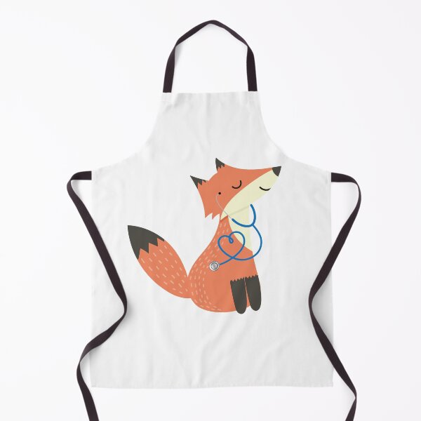 Item preview, Pediatric nurse cute fox with stethoscope designed and sold by jodirm.