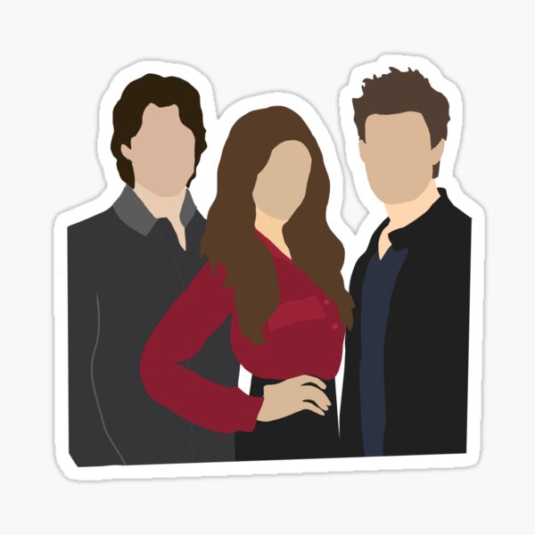 Delena First Kiss Sticker for Sale by Sofmacias