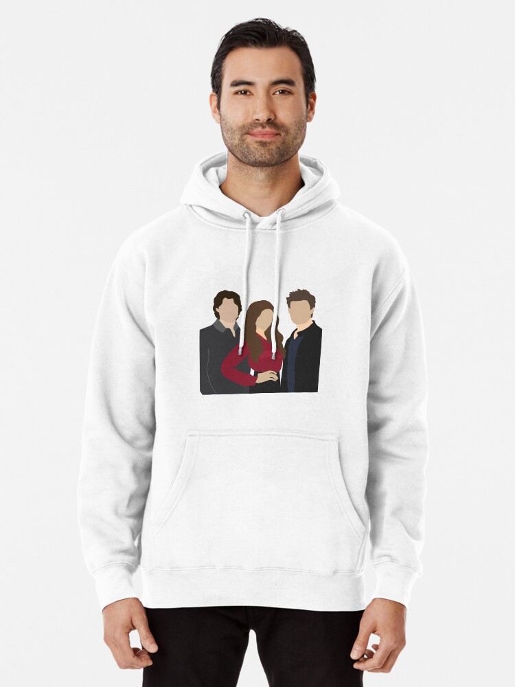 Damon, Stefan, and Elena Pullover Hoodie