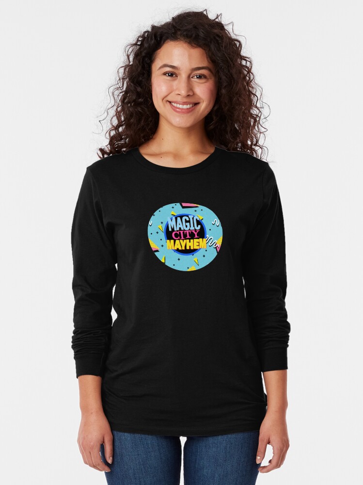 Alternate view of Saved By The Mayhem logo Long Sleeve T-Shirt