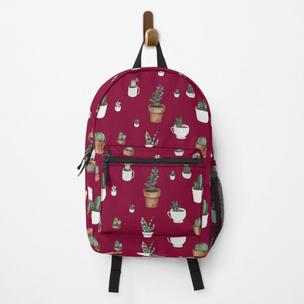 Item preview, Succulents and Cacti on Burgundy designed and sold by Melody-Rain-Art.