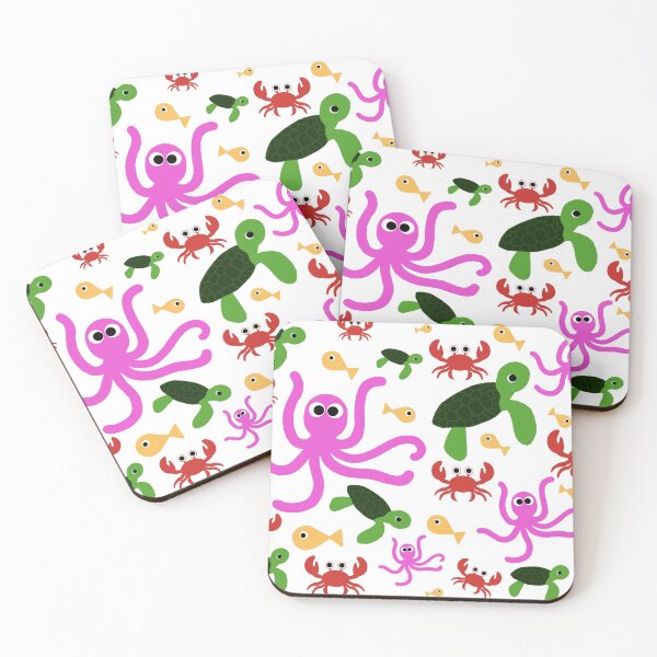 Item preview, under the water cute creatures and animals  designed and sold by Ella's  Doodles And Designs.