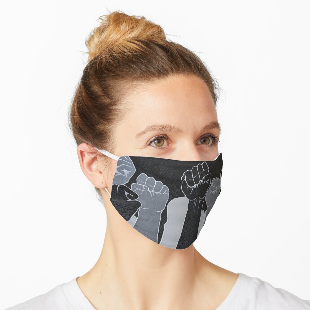 Fists up | Power to the people | Black lives matter Mask