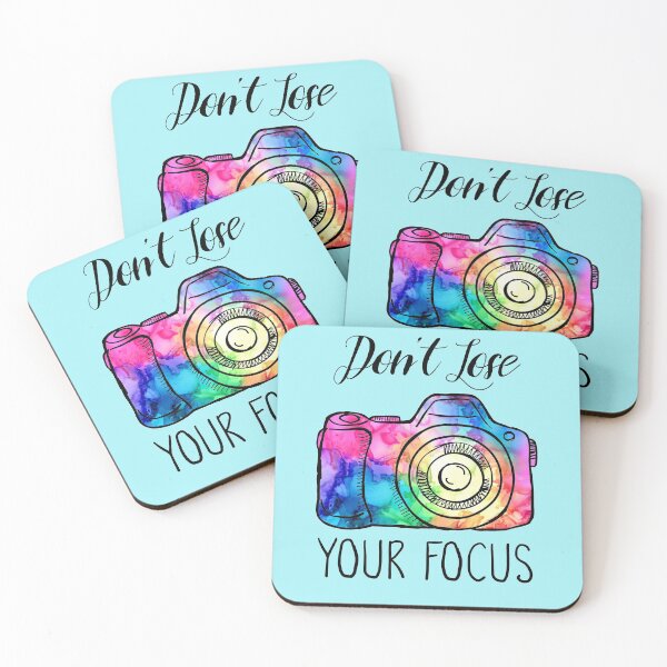 Item preview, Don't Lose Your Focus Watercolor Rainbow Camera designed and sold by Sara Burgess.