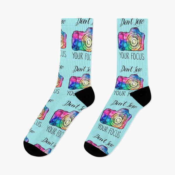 Item preview, Don't Lose Your Focus Watercolor Rainbow Camera designed and sold by Sara Burgess.