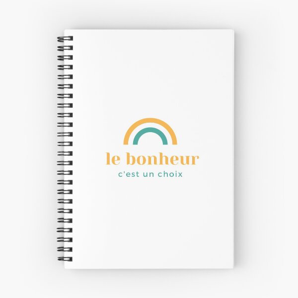 Item preview, Happiness is a Choice Rainbow French quote designed and sold by linedesigns.