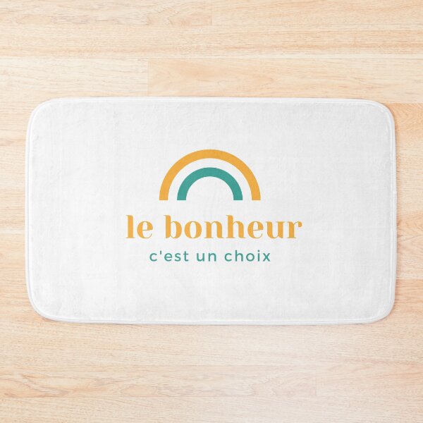 Item preview, Happiness is a Choice Rainbow French quote designed and sold by linedesigns.