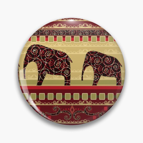 Item preview, African print with elephants designed and sold by fuzzyfox.