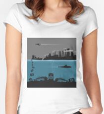 Ecology pollution Women's Fitted Scoop T-Shirt
