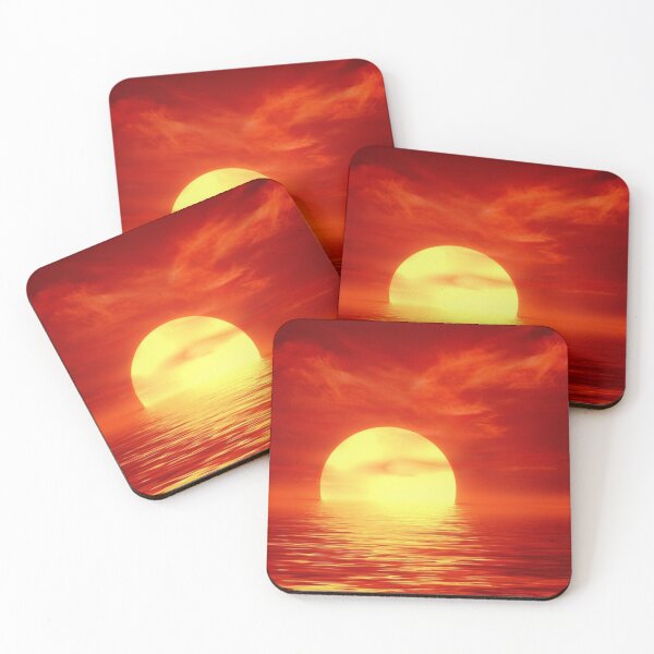 Item preview, sunset with ocean waves designed and sold by Fine Art California.