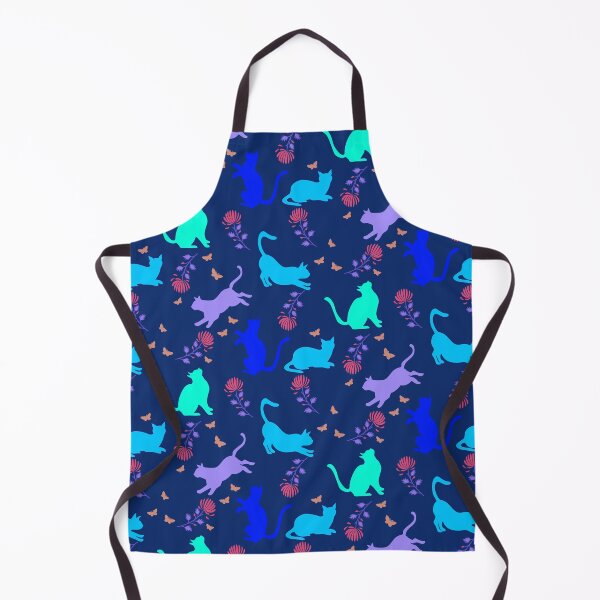 Item preview, Cats, flowers and butterflies blue designed and sold by AtelierEmiLou.