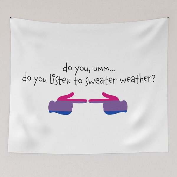 Item preview, Shy Bisexual (Sweater Weather) designed and sold by Ginita7900.