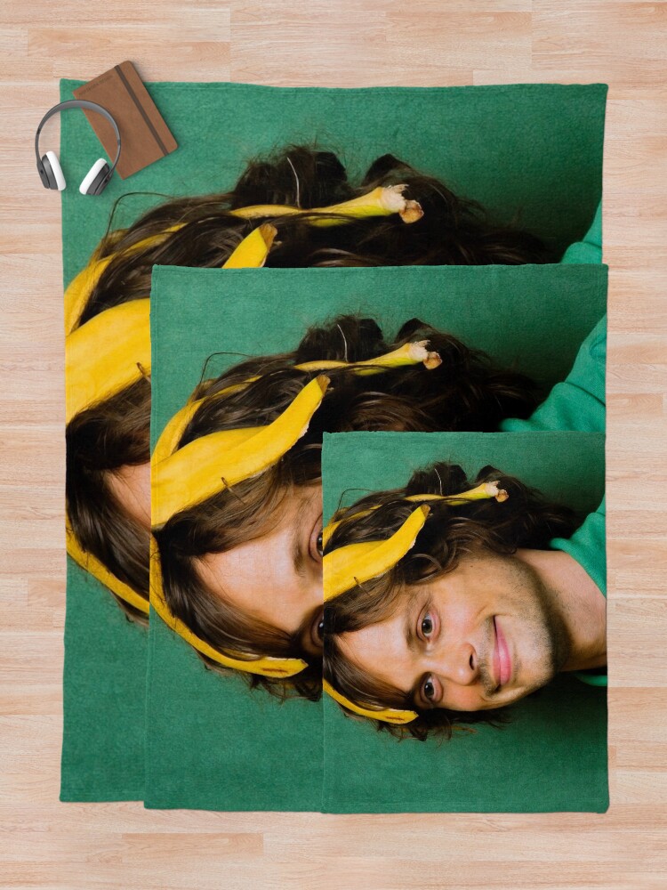 "matthew gray gubler with a banana" Throw Blanket for Sale by