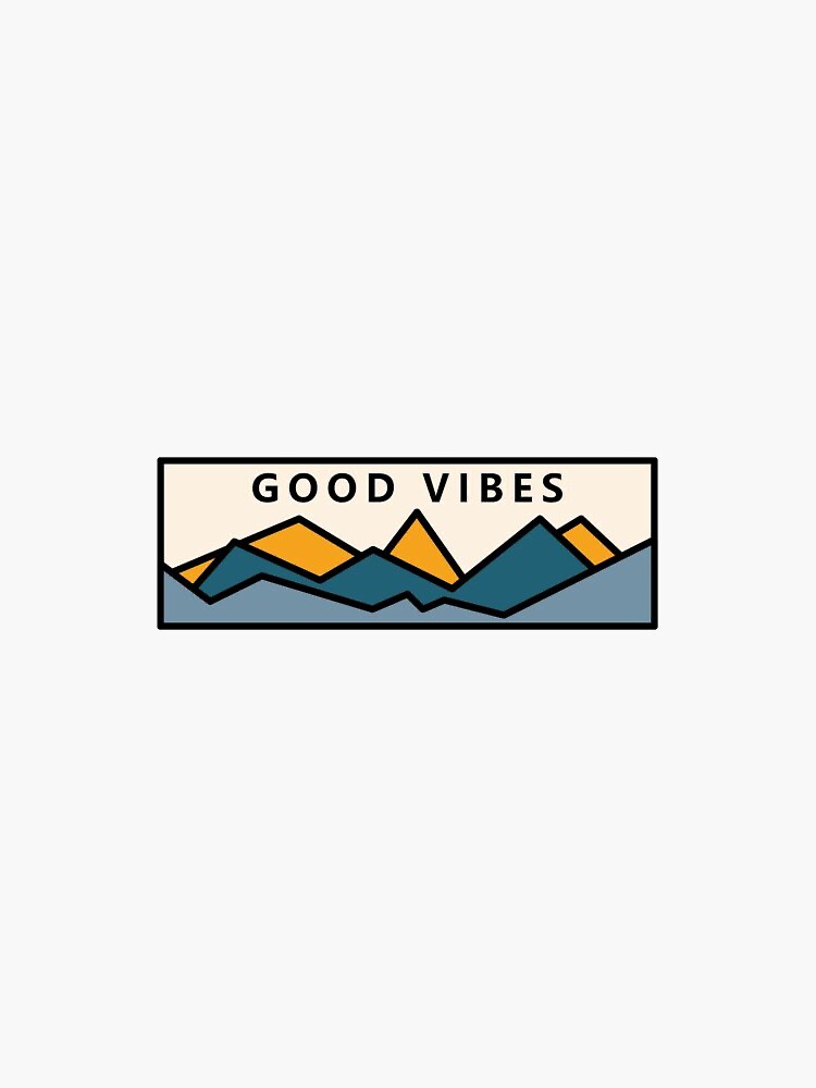"Super Cute Granola Girl Sticker! "Good Vibes"" Sticker for Sale by