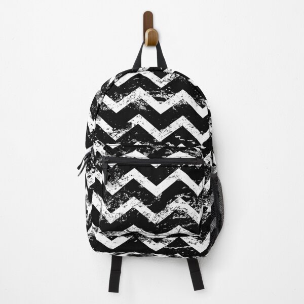 Item preview, Distessed Black and White Chevron designed and sold by piedaydesigns.